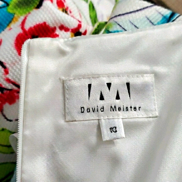 DAVID MEISTER Strapless Floral Dress - Picture 4 of 6